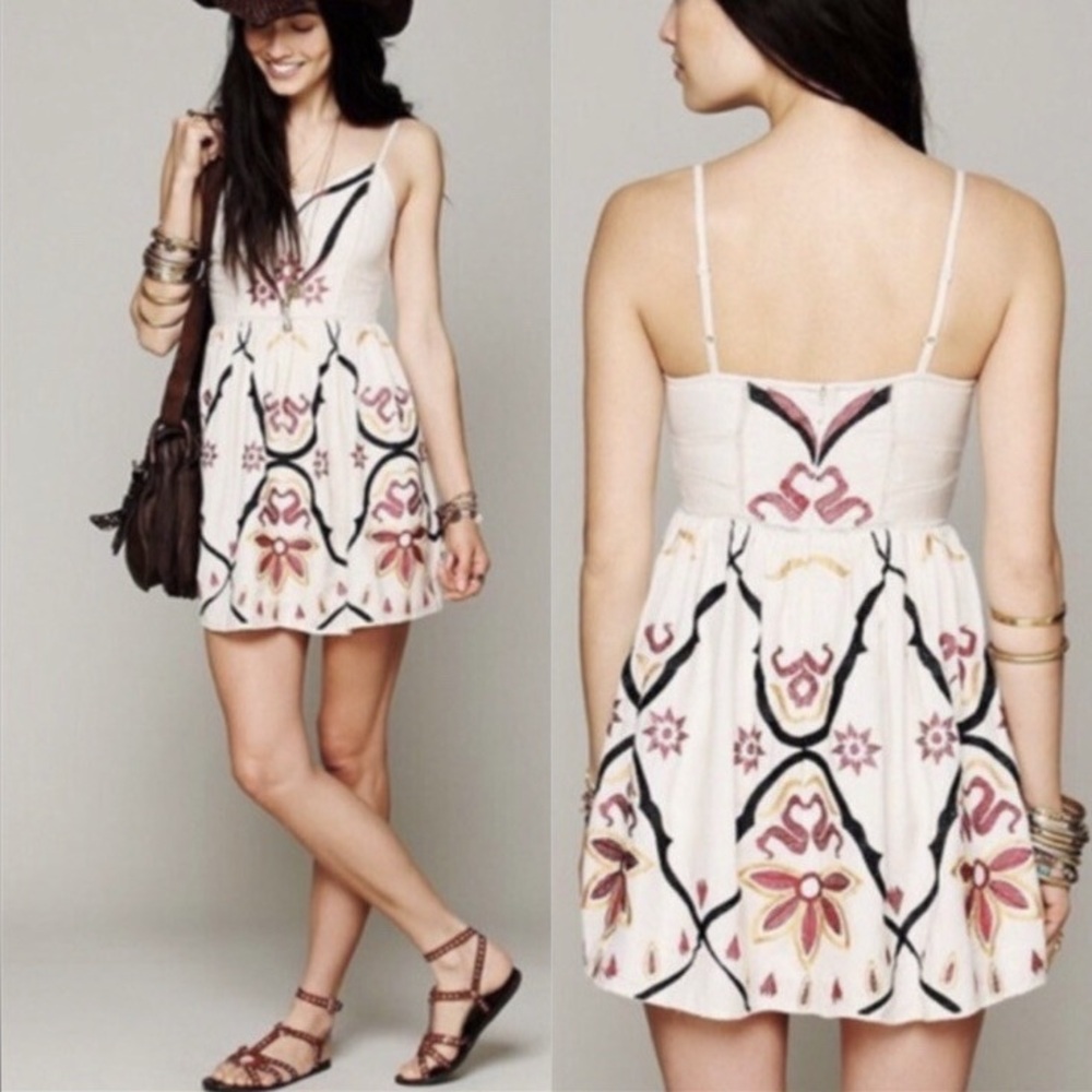 Free People Garden Party Mini Dress Sz 4